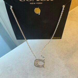 Coach Silver Necklace Minimalist Design